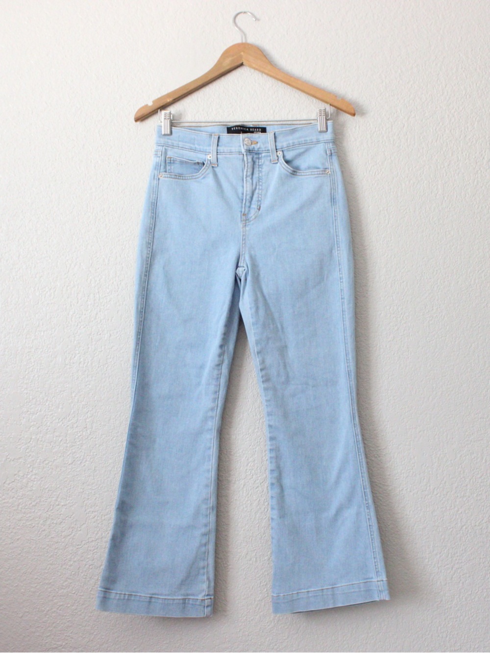 Veronica Beard Carson Ankle Flare High Rise Blue Ridge Jeans